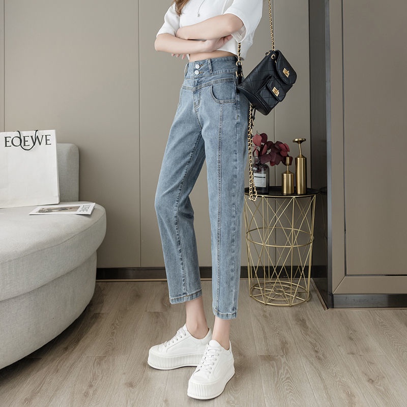 Jiashucheng Quần Cạp Cao Dáng Ôm Nhỏ Nhắn Phong Cách Mới