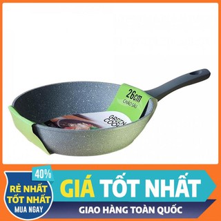 Chảo sâu lòng đáy từ chống dính vân đá Green Cook GCP02 26cm