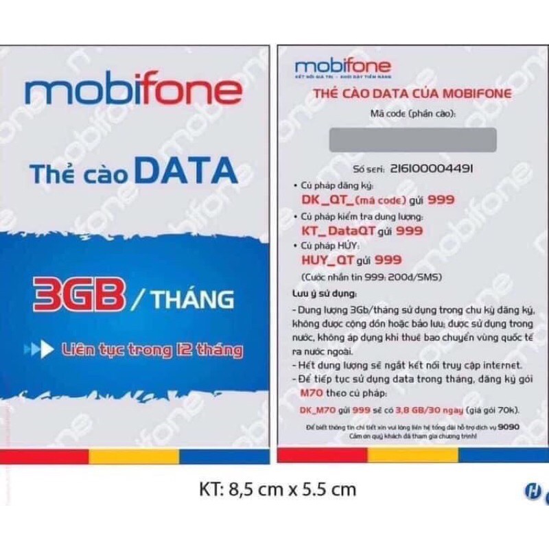 SIM 4G Mobifone [MDT250A] - MDT135A - TỐC ĐỘ CAO- TRỌN GÓI 06 - 1 NĂM