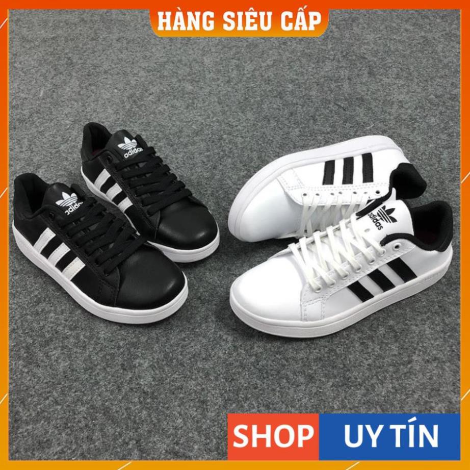 [ Hàng Loại 1 ] - Giày Thể Thao Trắng Sọc Đen Nam Nữ TLS103 | BigBuy360 - bigbuy360.vn