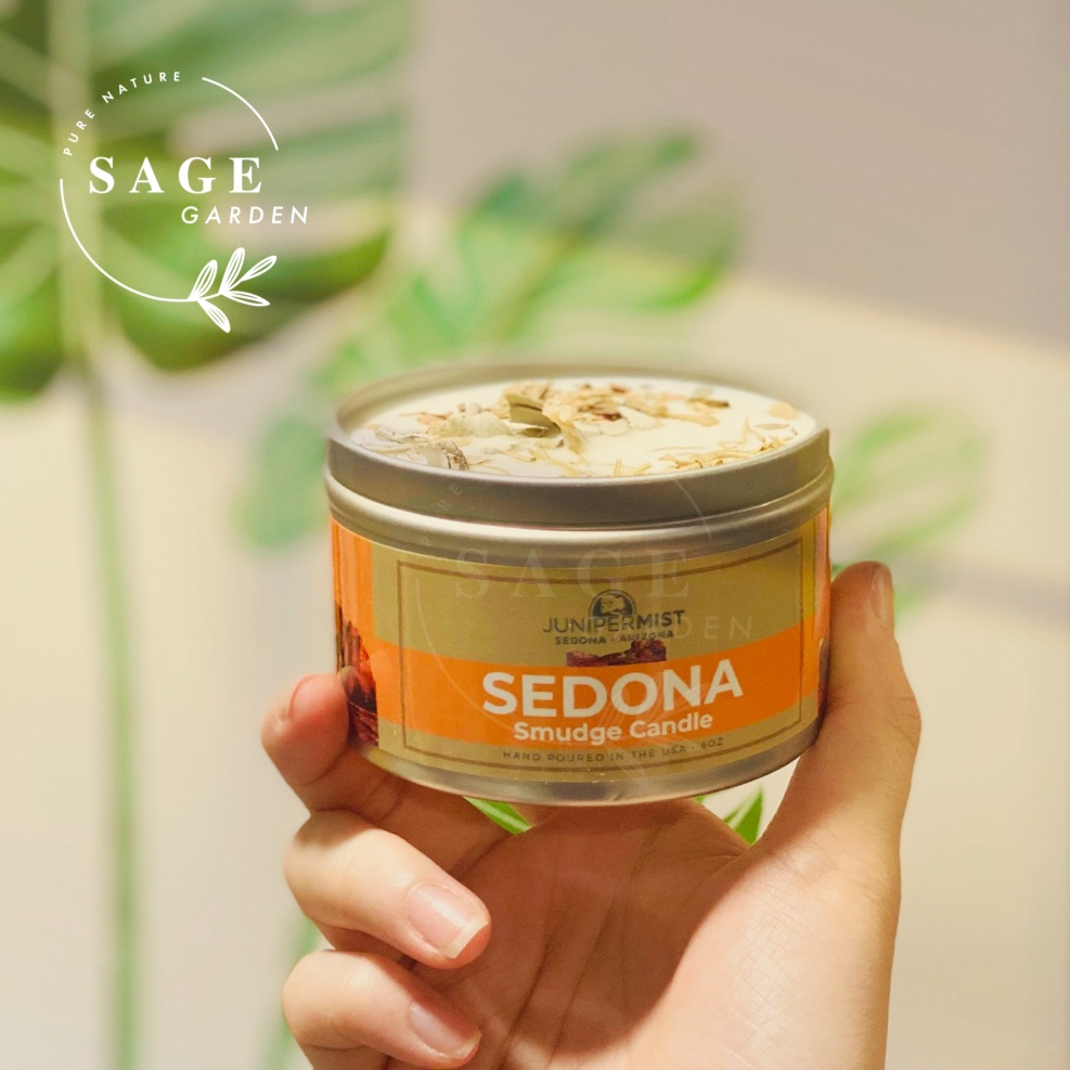 NẾN THANH TẨY NĂNG LƯỢNG TIÊU CỰC JUNIPER MIST (Sage Smudge Candle)_SAGE GARDEN