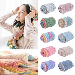 Cuộn len đan sợi móc nhiều màu