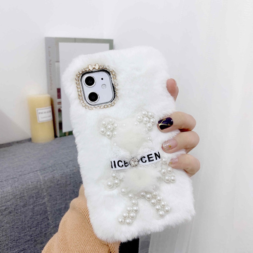 Ốp Lưng Điện Thoại Phối Lông Thời Trang Dành Cho Iphone 11 Pro Xs Max Xr X Iphone 7 6 6s 7 8 Plus | BigBuy360 - bigbuy360.vn