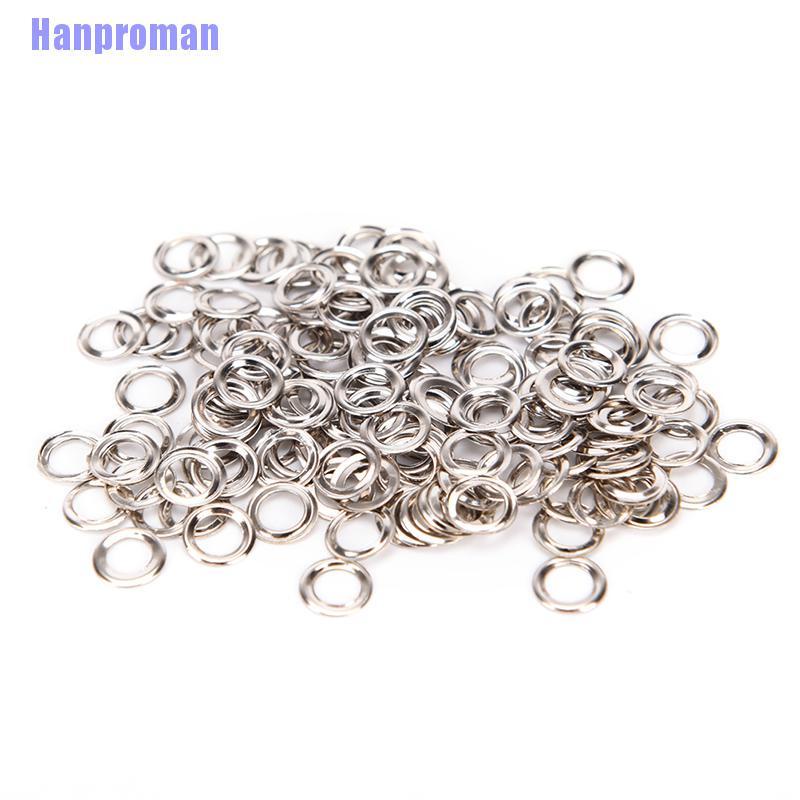 Hm> 100pcs 3mm Scrapbook Eyelet Random Mixed Color Metal eyelets For DIY clothes New