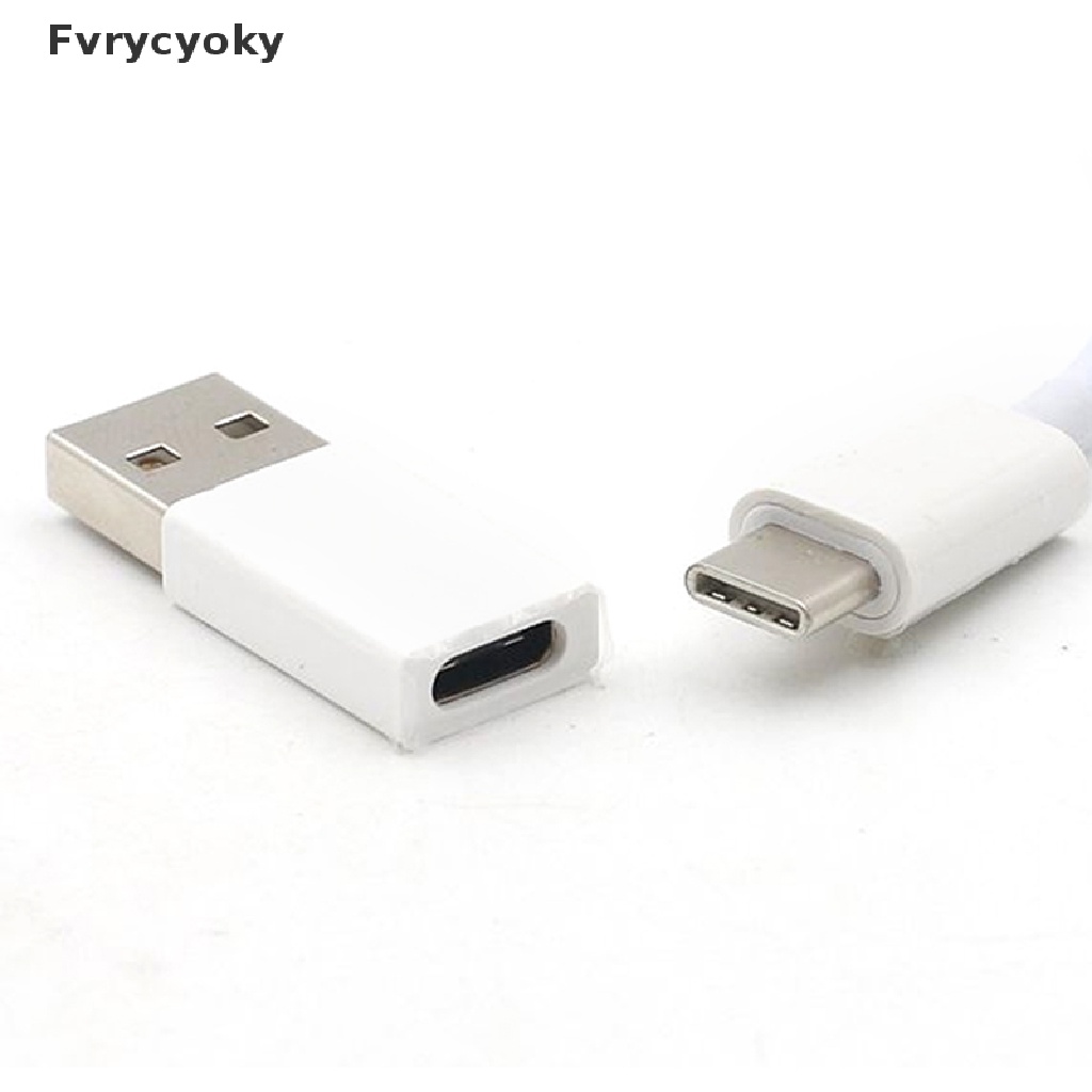 Fvrycyoky USB A Male To USB Type C Female Connector 2.0 Charging Data Converter Adapter VN