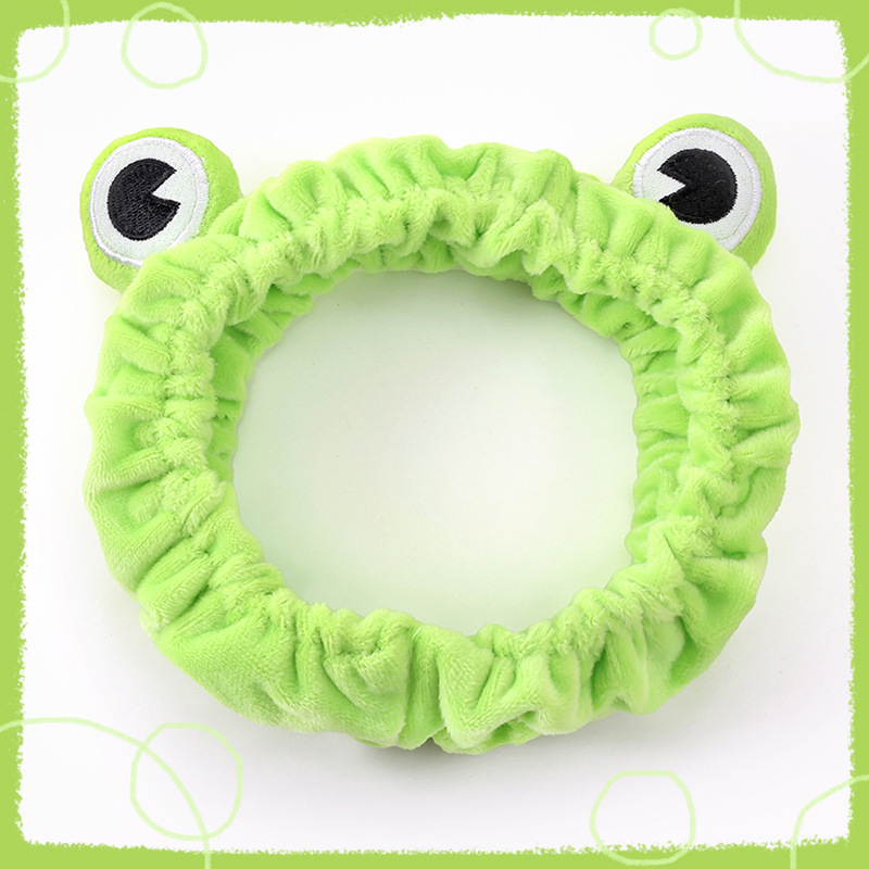 Băng đô họa tiết chú ếch hoạt hình phong cách Hàn Quốc dễ thương