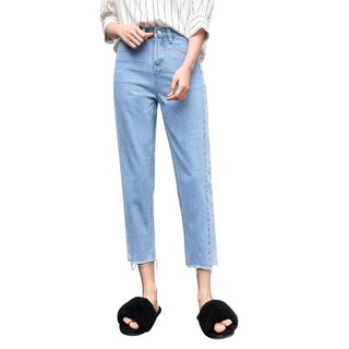 FREESHIP ĐƠN 99K_ (Hàng có sẵn) Quần Jeans lưng cao dáng rộng thoải mái cho phái nữ