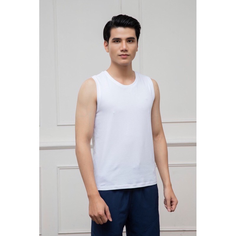 áo thun nam sát nách, áo tank top [ARISTINO] tông màu cơ bản, toát lên vẻ nam tính mạnh mẽ - ATTR04