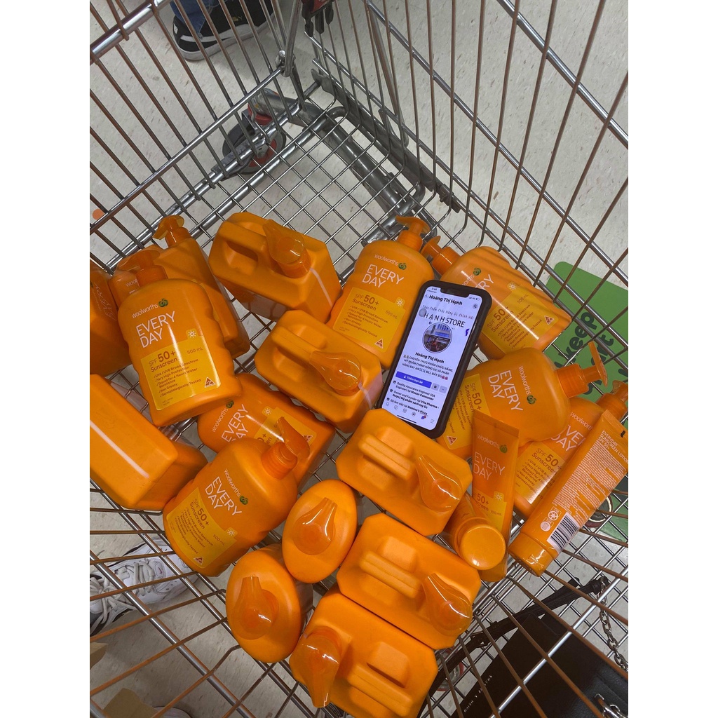 Kem Chống Nắng Woolworths Everyday Sunscreen SPF 50+ 1 Lít