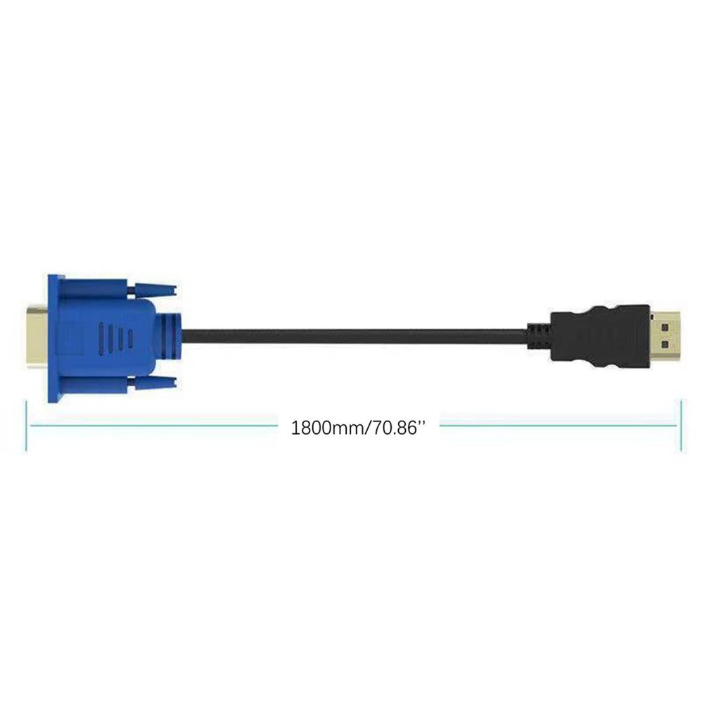 Cáp Chuyển Đổi 1.8m / 6ft Từ Cổng Hdmi Sang Vga 15 Pin