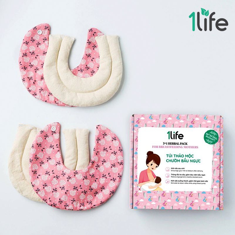 Túi Chườm Bầu Ngực Thông Tia Sữa, Kích Sữa, Giảm Đau Ti 1LIFE