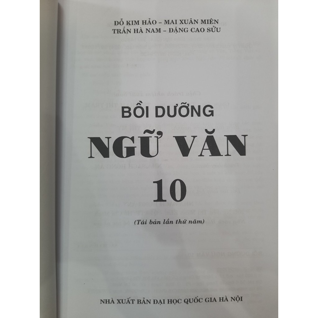 Sách - Bồi dưỡng Ngữ văn 10