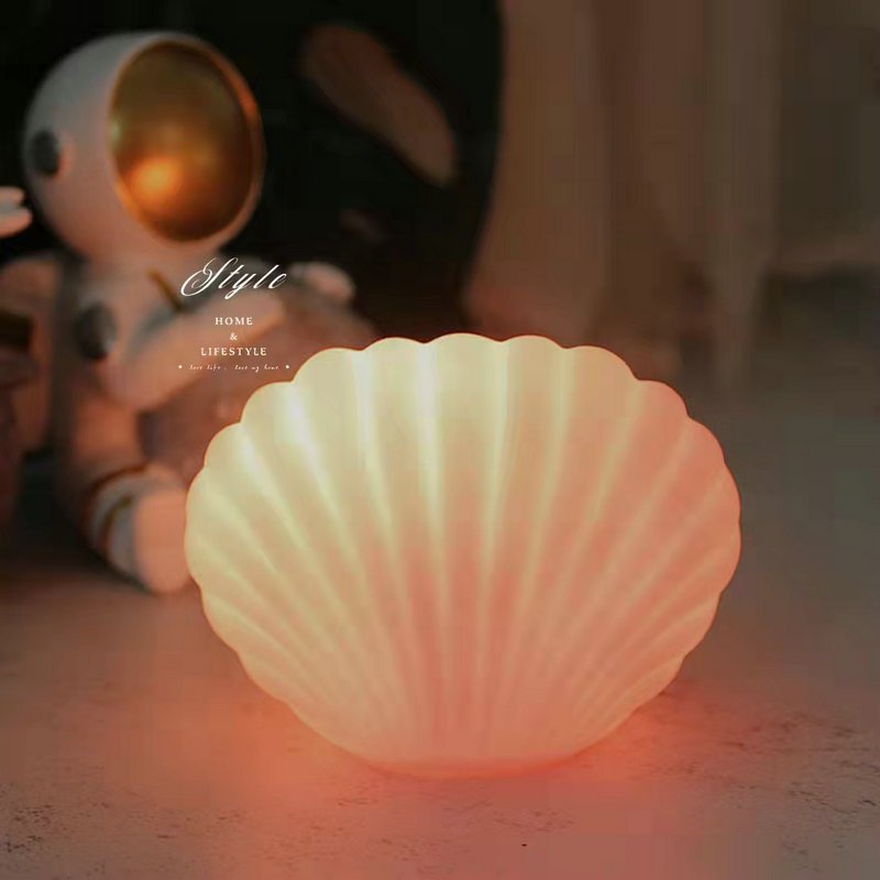 Đèn Ngủ Để Bàn 3D Hình Vỏ Sò Sáng Tạo Có Túi Qùa Tặng Độc Đáo
