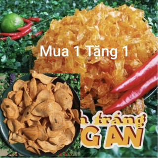 ( Mua 1 Tặng 1 ) Bánh Tráng Long An - Siêu Ngon  1 Ký 500g Tặng 1 Bịch Tai Mắm