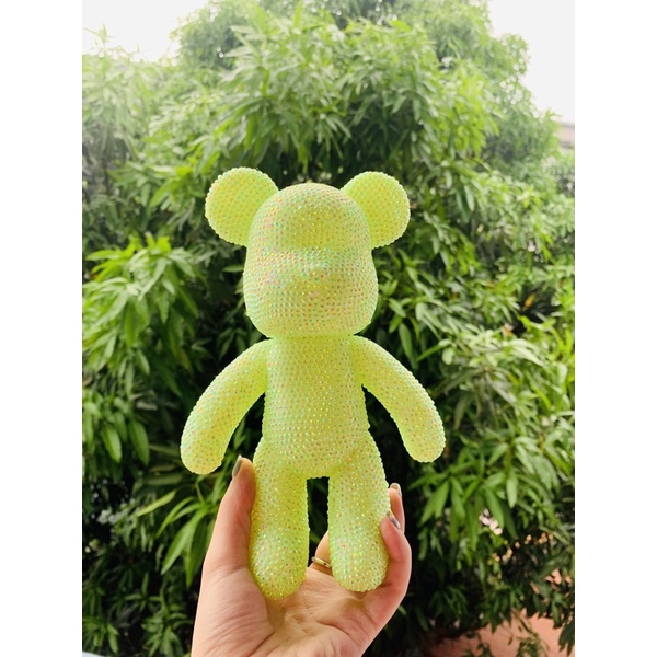 Gấu Bearbrick đính đá màu sắc lựa chọn kích thước 23cm