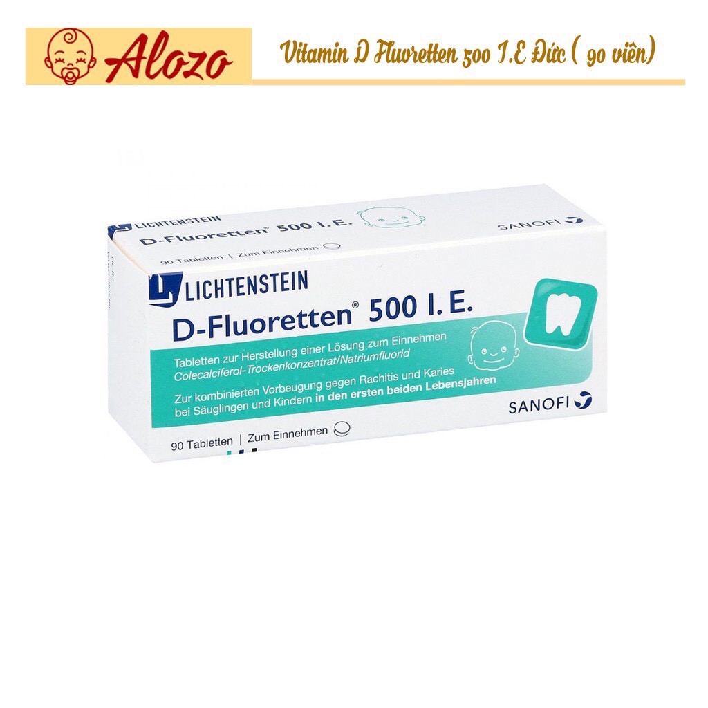 Vitamin D Fluoretten 500 I. E. Đức, 90 viên