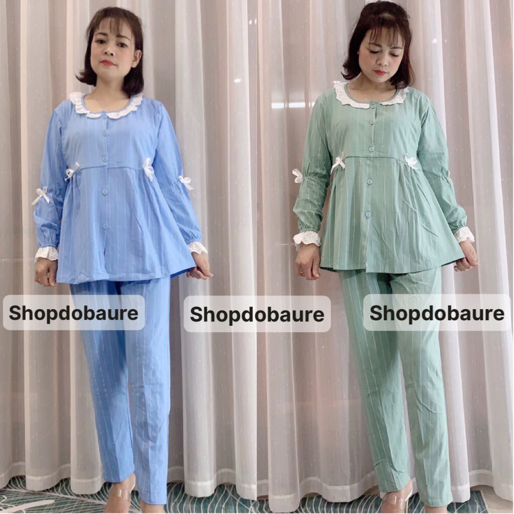 Bộ bầu và sau sinh cotton dài tay Thu Đông - 𝐁𝐃𝟓𝟓