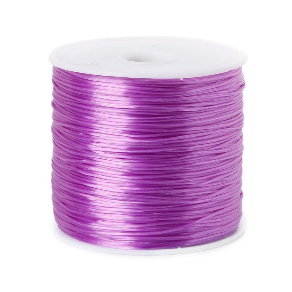 Cuộn dây cao su co giãn đường kính 0.7mm 50m dành cho làm đồ trang sức DIY