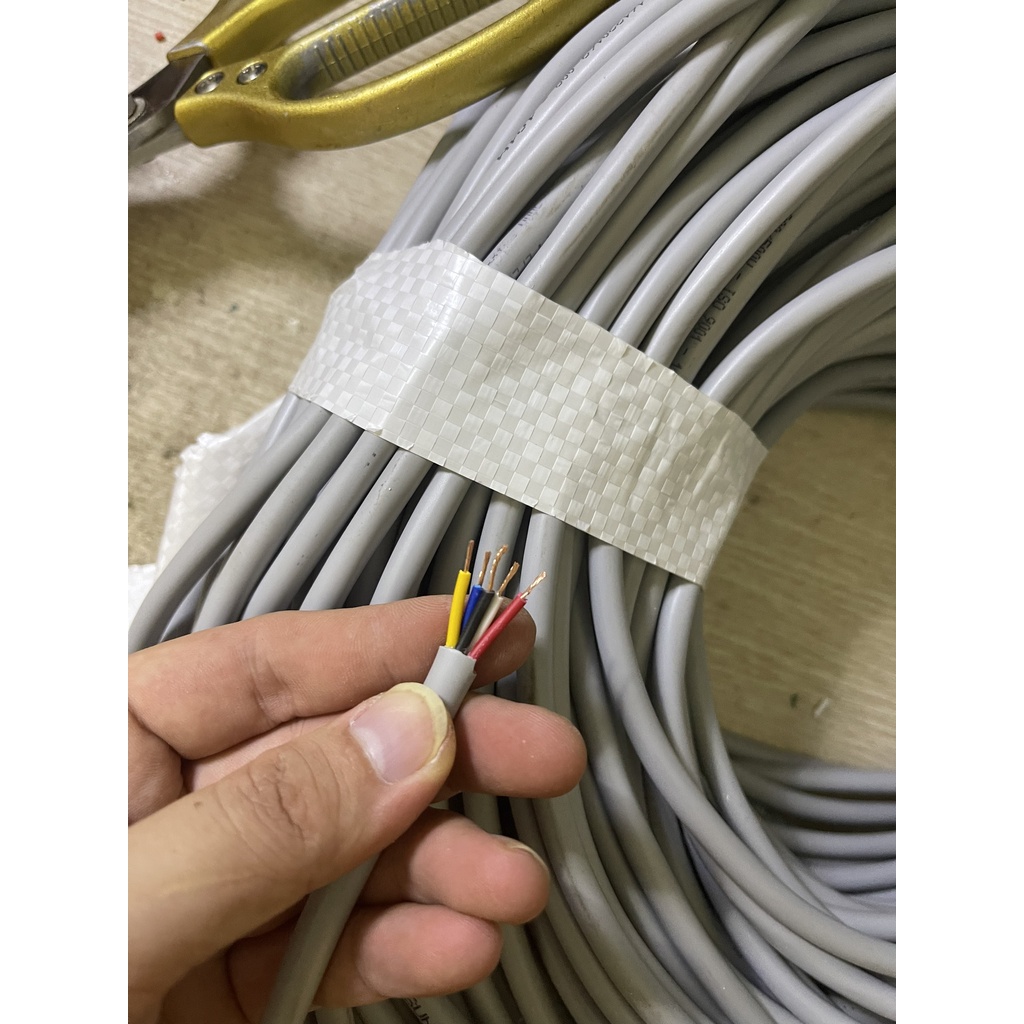 Dây điện 5 lõi 0.3MM Dây đồng nguyên chất dạng dẻo