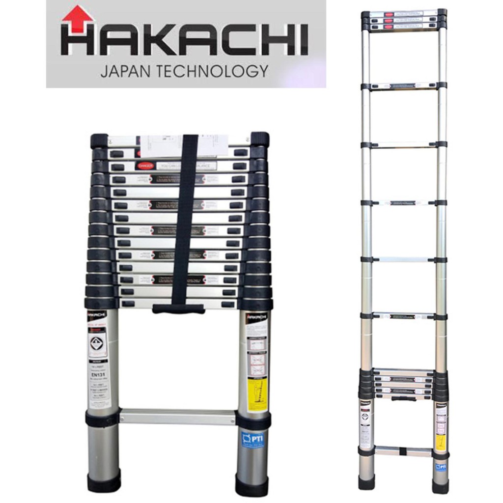 THANG NHÔM RÚT ĐƠN HAKACHI HT500CP - 5.0M - BH 24 THÁNG.