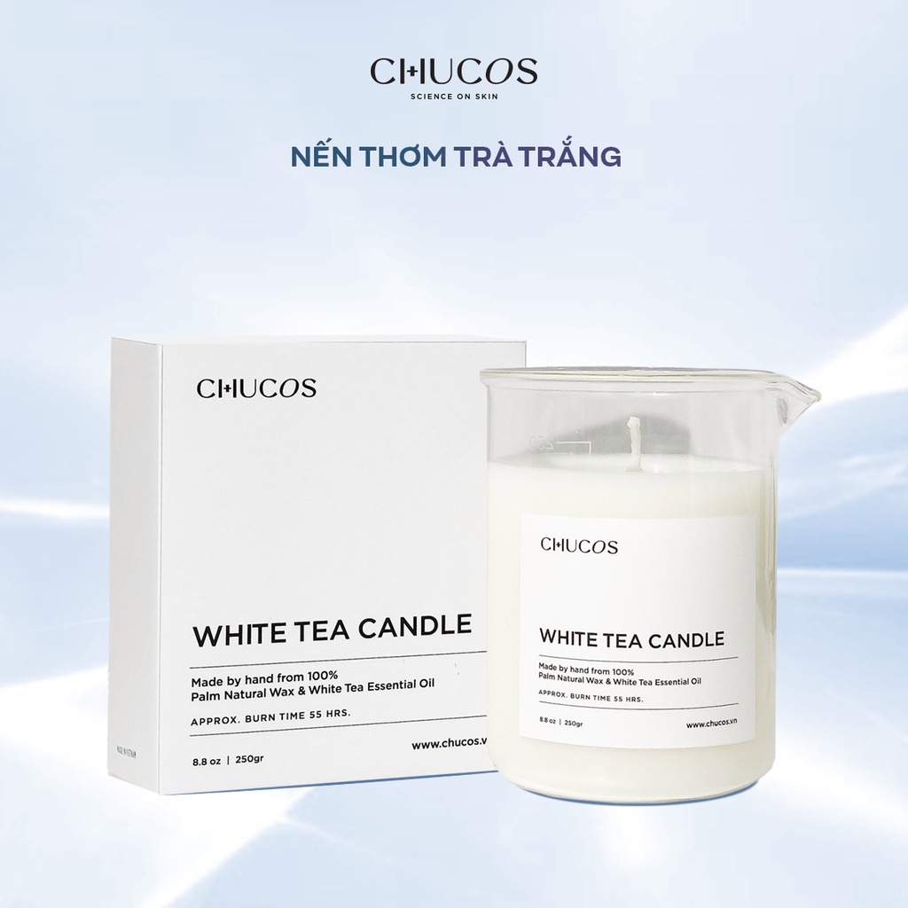 Nến Thơm Trà Trắng White Tea Candle Chucos 250gr