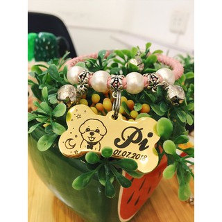 Vòng cổ da chuông cho chó mèo