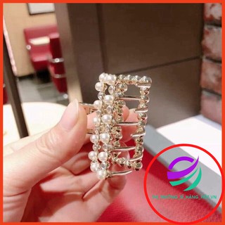 SÉT 3 KẸP TÓC ĐÍNH HẠT ĐÁ HÀN QUỐC CỰC XINH