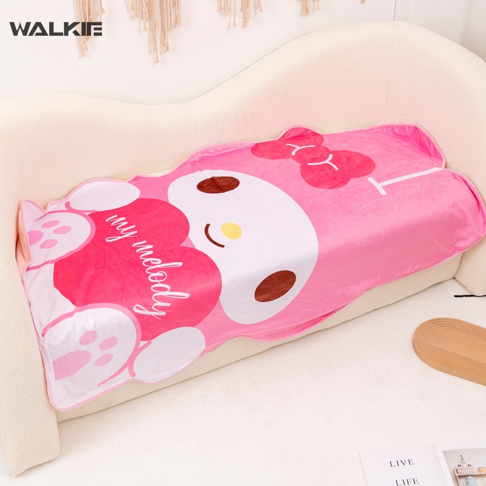 SANRIO Chăn Bông Hình Búp Bê Hoạt Hình Dễ Thương Cho Bé Gái