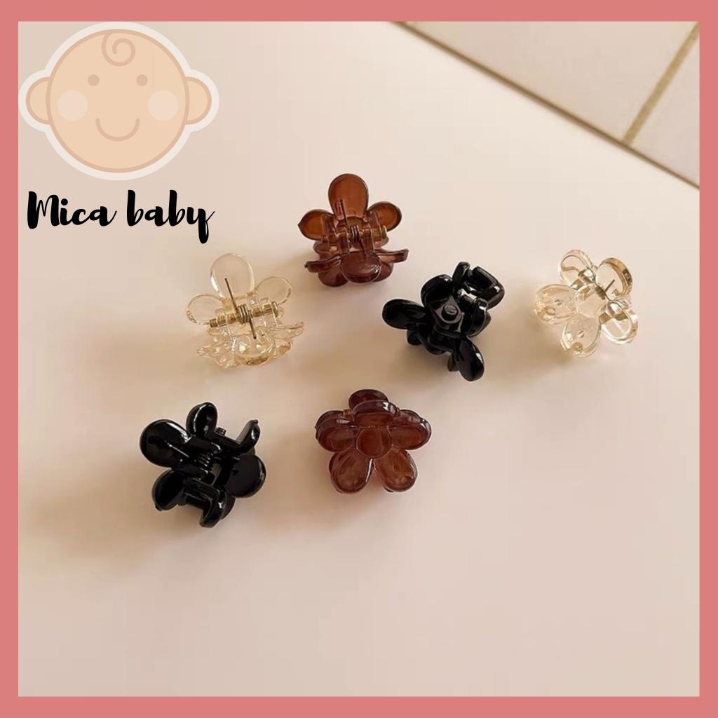 Set 2 chiếc kẹp tóc cho bé hình bông hoa Mica Baby KT20