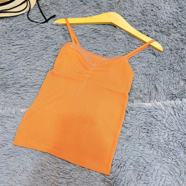 [FREESHIP] Áo 2 dây dáng body cổ v len min, cao cấp kết hợp áo vest ,áo khoác thu đông đều xinh | BigBuy360 - bigbuy360.vn