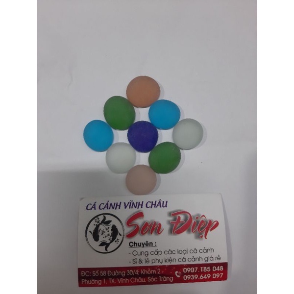 Sỏi thủy tinh nhiều màu-Trang trí chậu cây, bể cá cảnh
