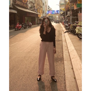 V-Neck Wool Top