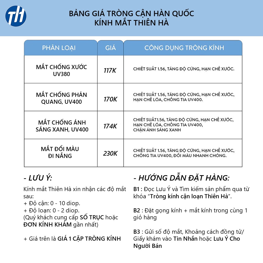 Gọng kính mắt mèo THIÊN HÀ OPTICAL chất liệu nhựa dẻo nhẹ dùng làm  kính giả cận hoặc thời trang giá rẻ TH2360