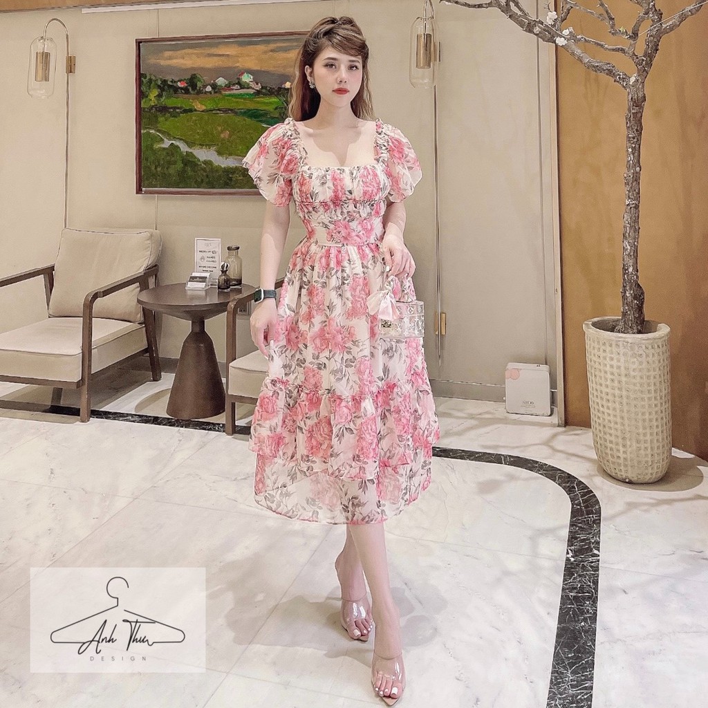 Váy voan hoa 🌸𝙁𝙧𝙚𝙚 𝙨𝙝𝙞𝙥 𝙩𝙤𝙖̀𝙣 𝙦𝙪𝙤̂́𝙘🌸. Chất voan mát mềm, mặc được 2 kiểu trễ vai và có tay. Sản phẩm 100% mẫu shop chụp | BigBuy360 - bigbuy360.vn