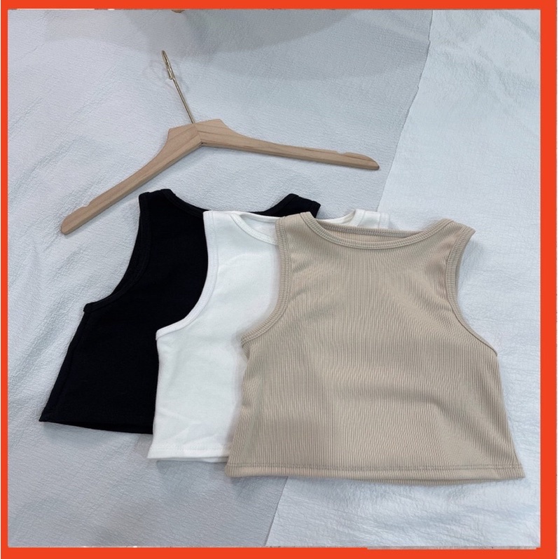 Áo croptop nữ , áo ba lỗ chất cotton thoáng mát