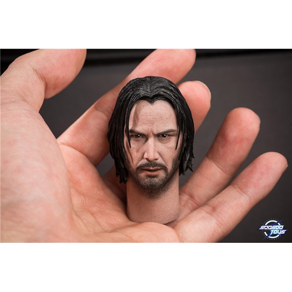 Head/ Đầu mô hình SOOSOOTOYS 1/6 nhân vật John Wick phiên bản cao cấp 2 kiểu tóc