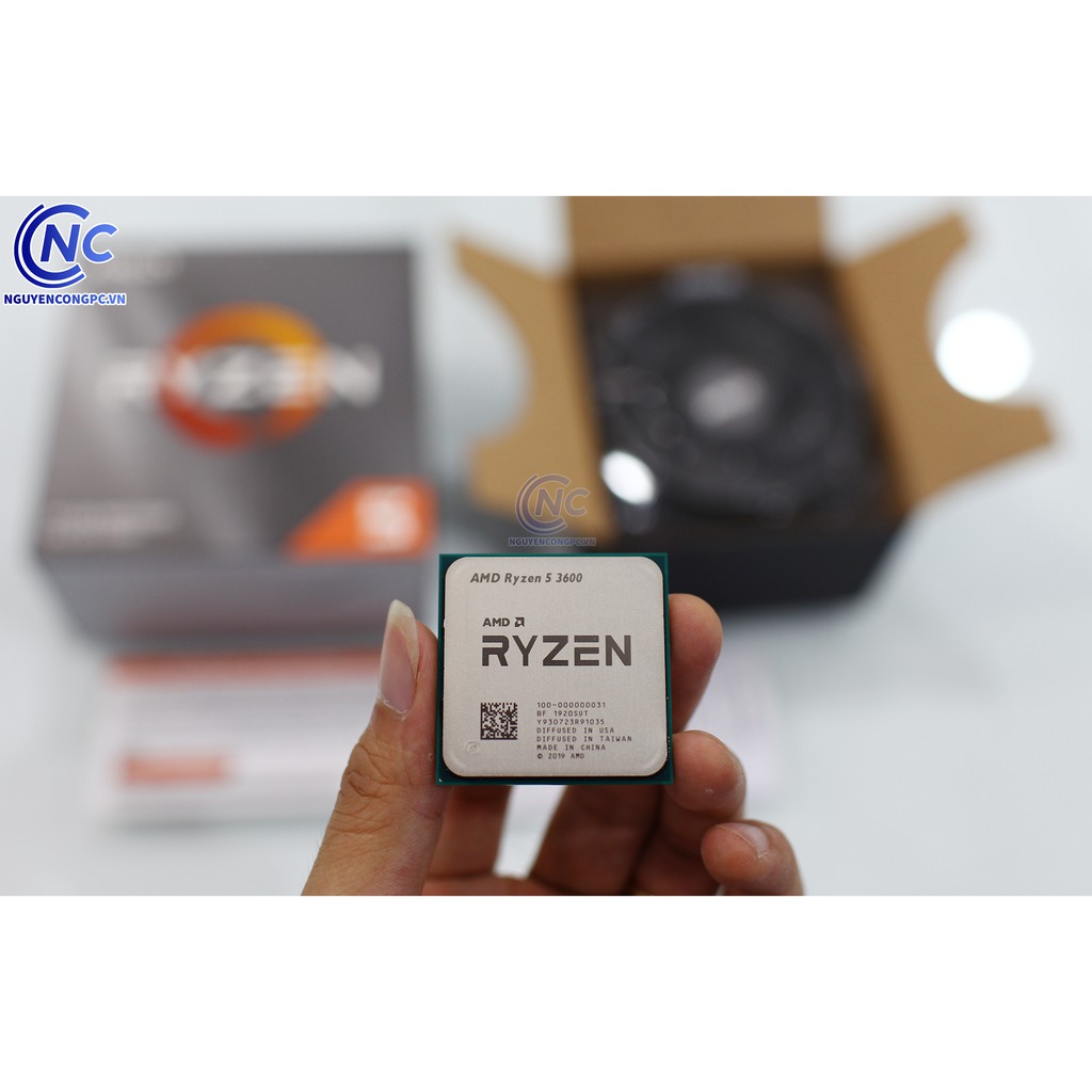 CPU-Bộ Vi Xử Lý AMD RYZEN 5 3600 Chính Hãng (3.6GHz turbo up to 4.2GHz, 6 nhân 12 luồng, 32MB Cache, 65W)-Socket AM4