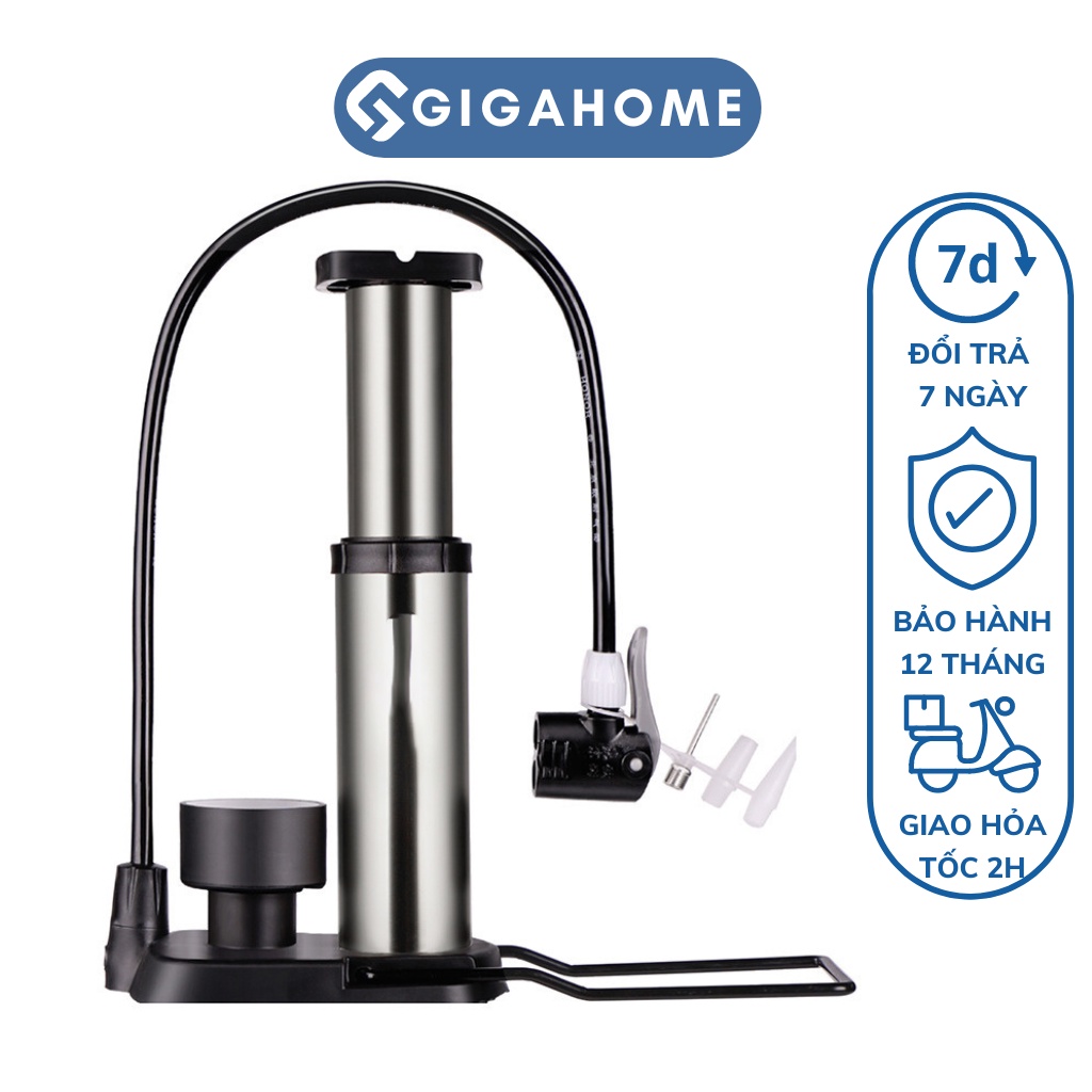 Ống Bơm Bánh Xe Đạp, Xe Máy Mini Cầm Tay GIGAHOME 8566
