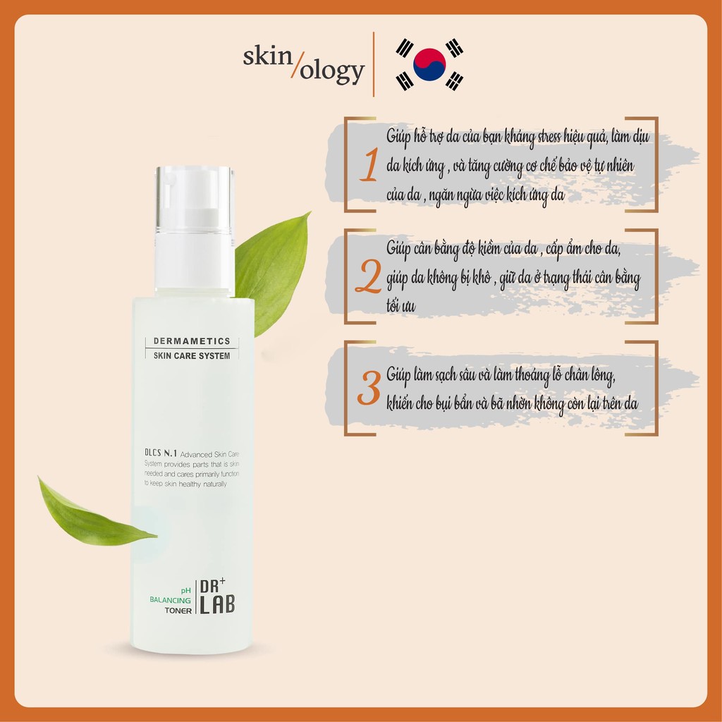 NƯỚC CÂN BẰNG DA DR. LAB PH BALANCING TONER DƯỢC MỸ PHẨM HÀN QUỐC CHO DA DẦU MỤN DA NHẠY CẢM LÀM SẠCH DA