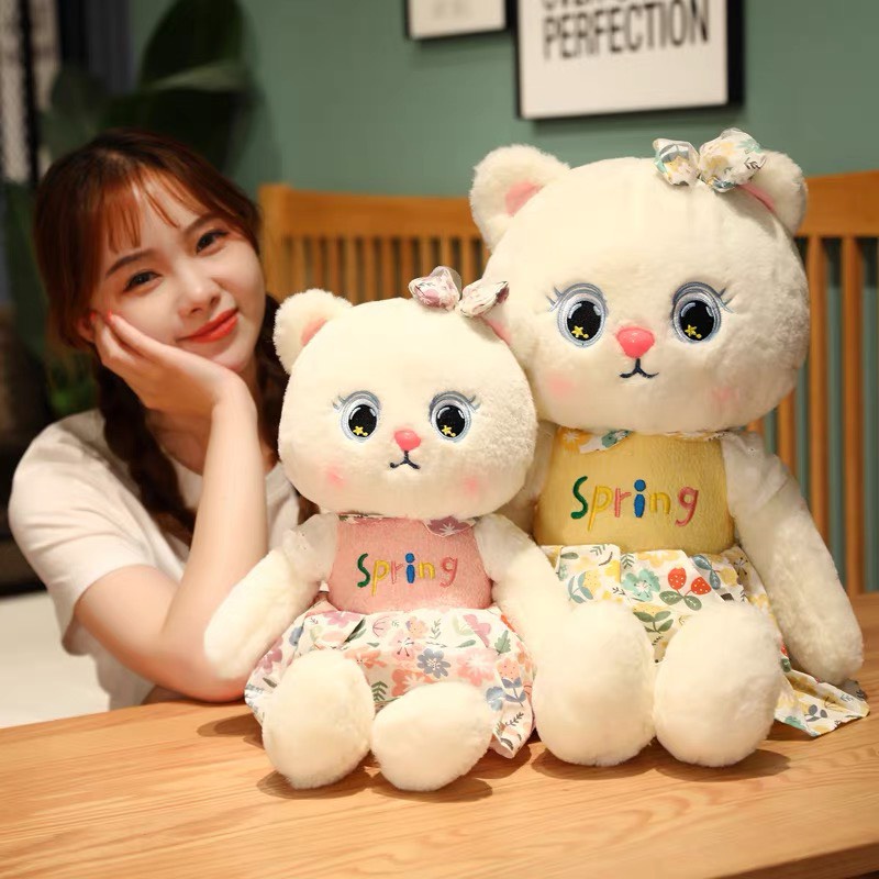 Gấu Bông Mèo Smile - Mèo Bông Nhập Khẩu Mềm Mịn