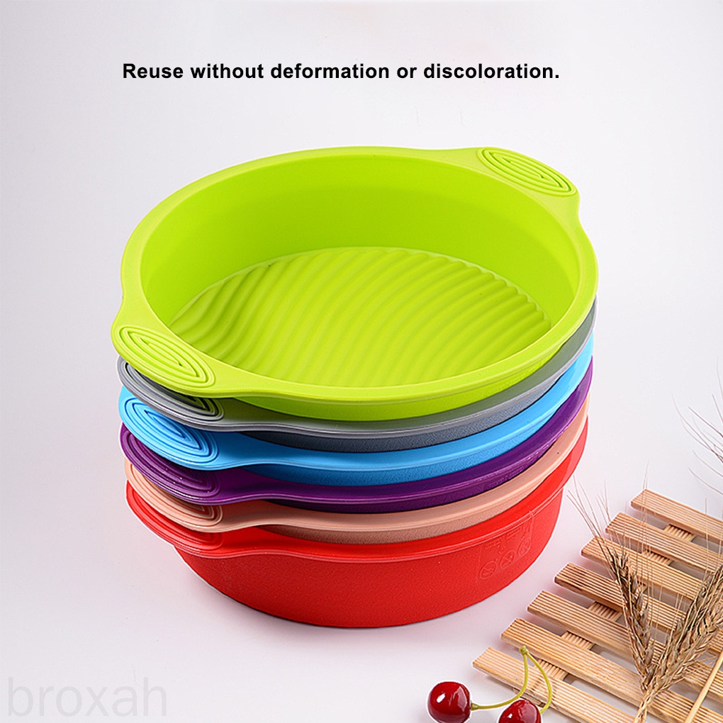 Khuôn Silicone Làm Bánh Hình Tròn Chống Dính Tiện Dụng