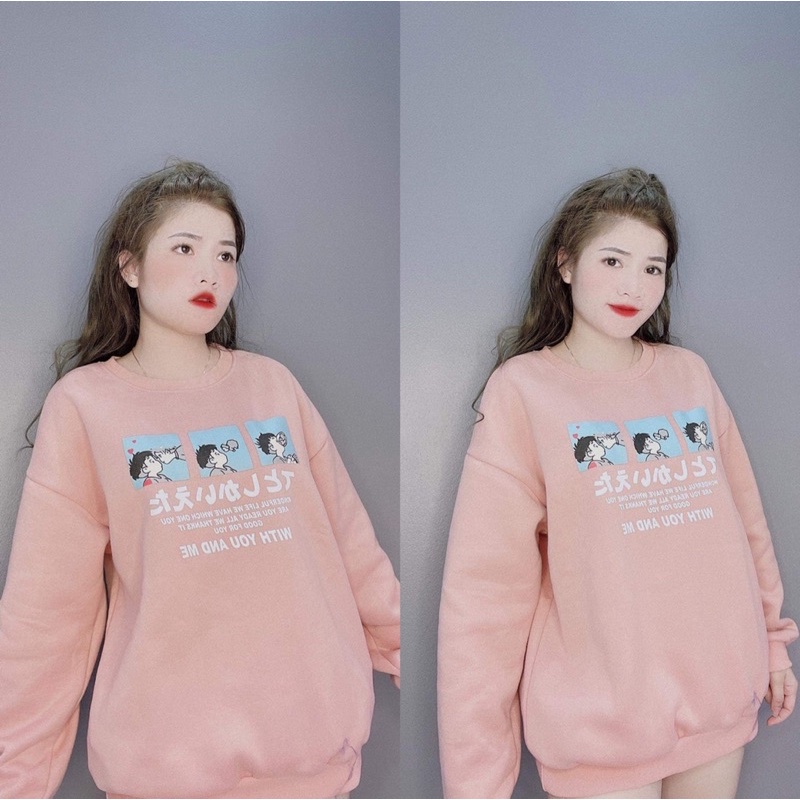 ÁO NỈ CẬU BÉ HỒNG VÀ XANH FRSIZE | BigBuy360 - bigbuy360.vn