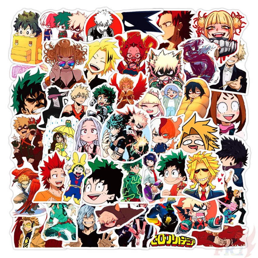 Set 50 hình dán My Hero Academia Anime Series 10 DIY độc đáo dùng trang trí tiện dụng