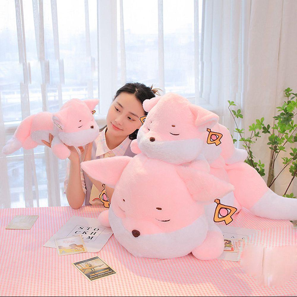 ANEMONE Búp Bê Nhồi Bông Miko Fo-x Mềm Mại Trang Trí Phòng Bé