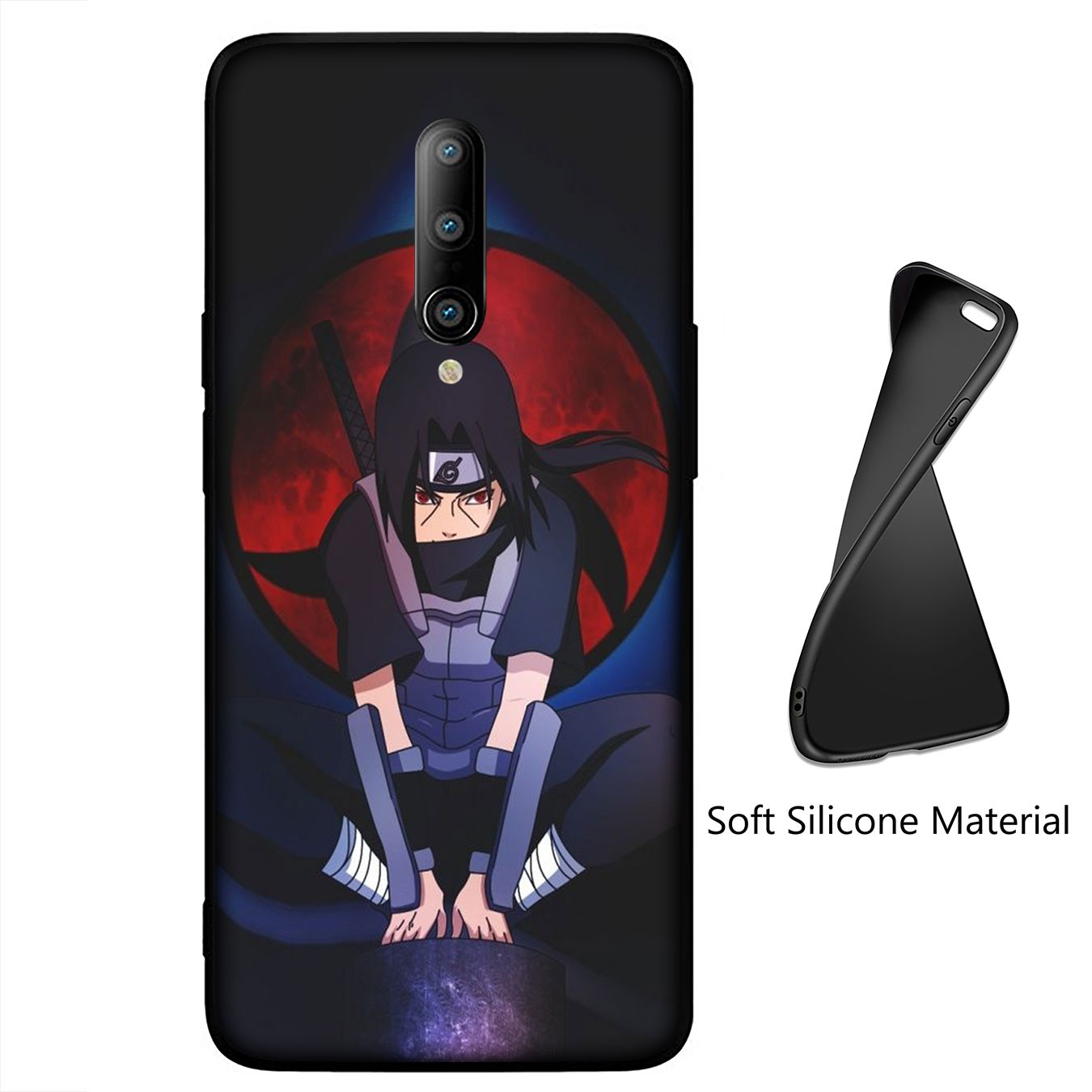 Samsung Galaxy A11 A31 A10 A20 A30 A50 A10S A20S A30S A50S A71 A51 Phone Case Soft Silicone Casing Naruto Uchiha Itachi Sasuke