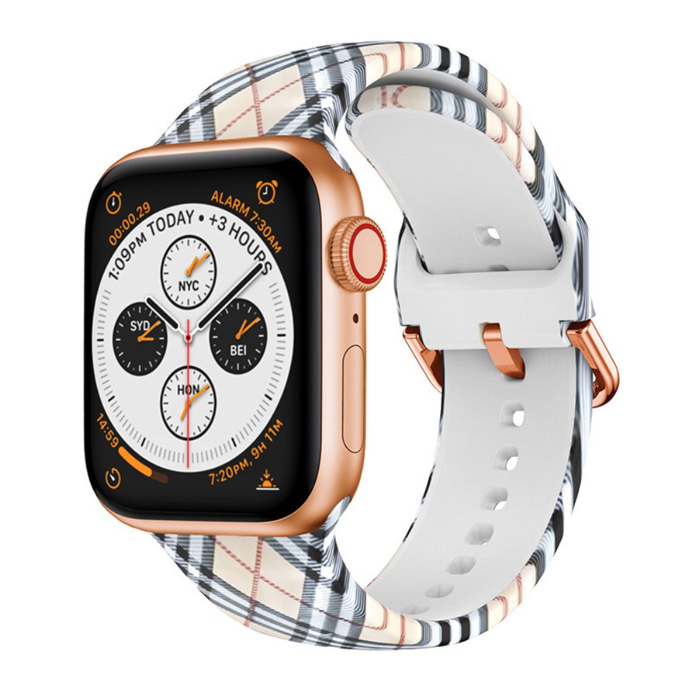 Đối với Apple Watch Bands In Silicone Sport Dây đeo mềm 42 / 44mm iWatch Series 6 5 4 3 2 1 SE Watchbands Phụ kiện