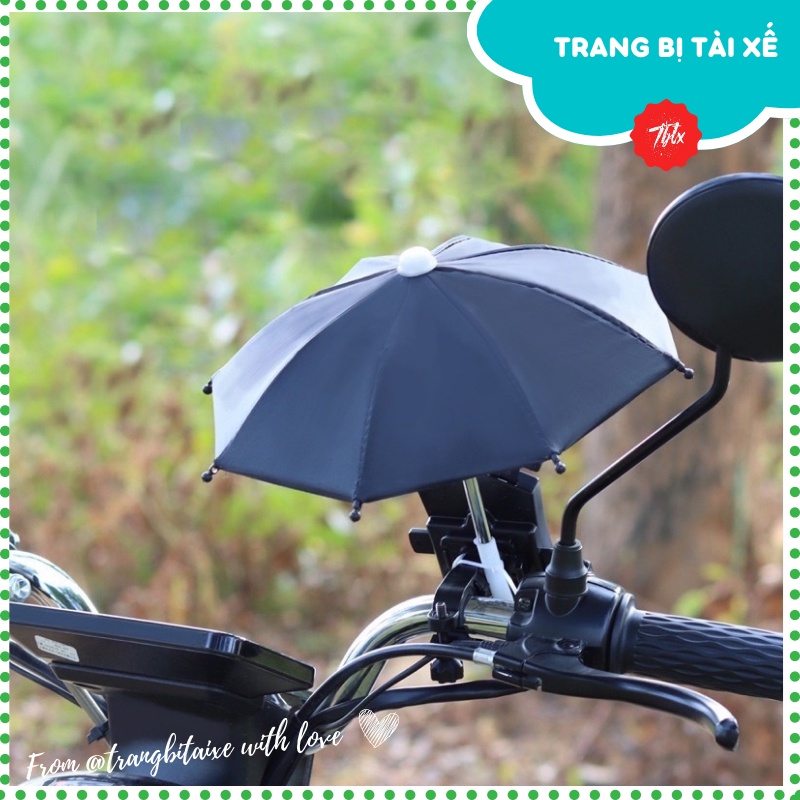 Ô dù mini che mưa che nắng cho điện thoại đi xe máy nhỏ xinh cực ấn tượng rất phù hợp cho các bác tài xế grab,bee - OMN