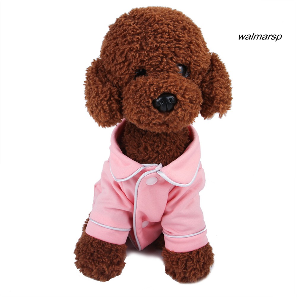 [OCT] Pet Small Dog Cat Chihuahua Pajamas Sleepwear Sweater Warm Night Clothes Outfit