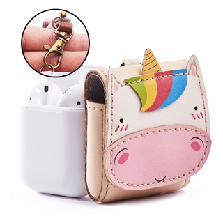 Bao da Airpod Case Unicorn Kỳ lân, Ốp tai nghe không dây, Vỏ bao Airpod - AP009