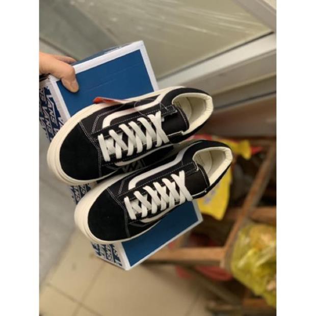 Giầy vans vaul đen lót da 1:1 ( full box + free ship ) Siêu Đẹp Cao Cấp [ SL  ib ] 👟 :)) , $